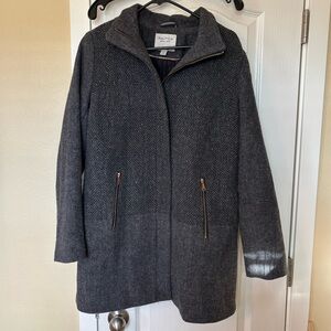 Nautica Women's Herringbone Wool Coat